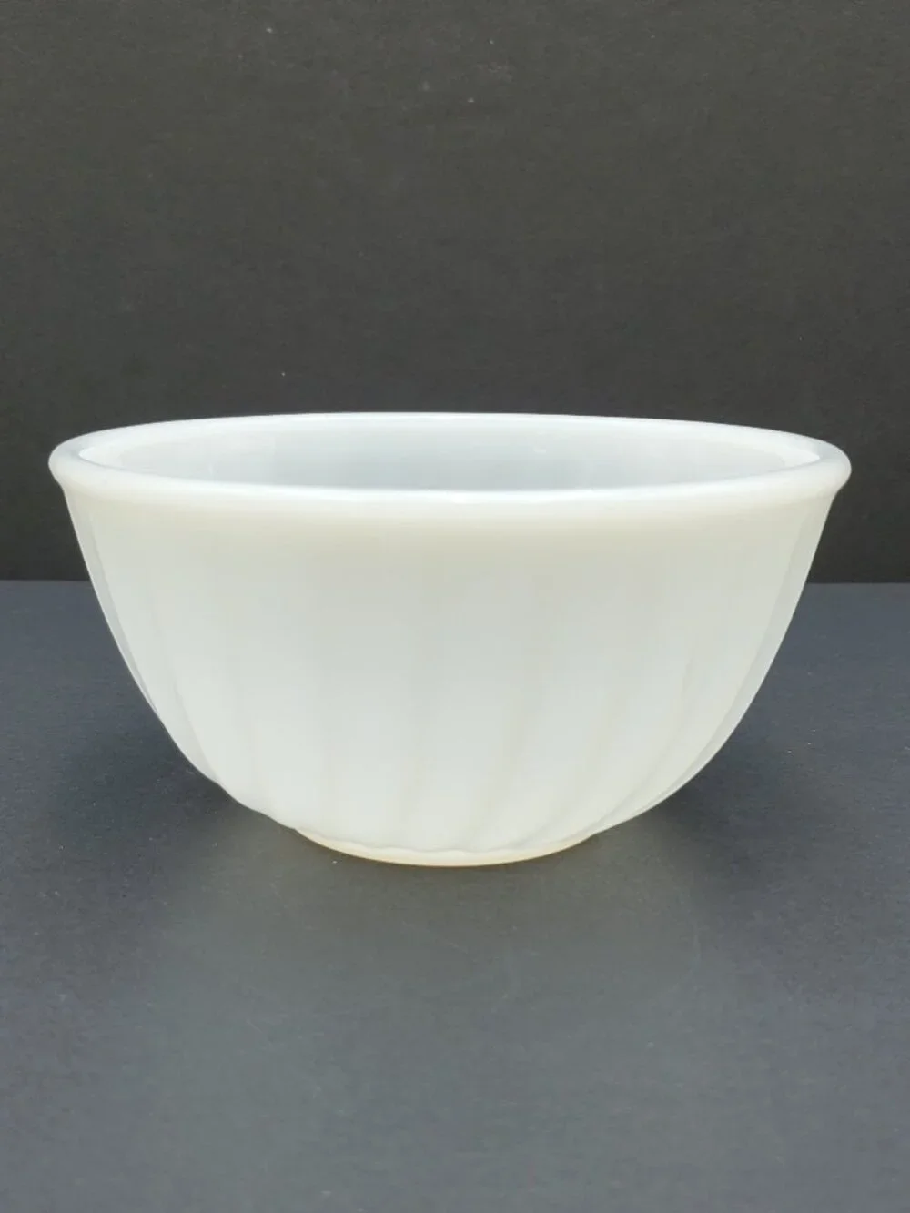 Fire King White Swirl 6